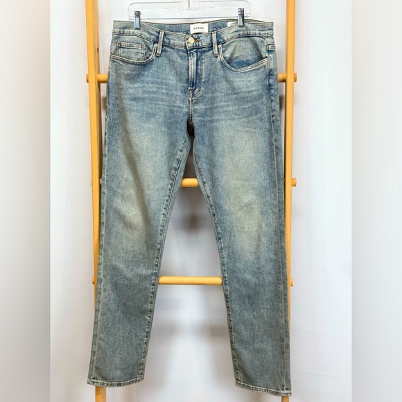 FRAME Men’s L’HOMME SLIM in Aspen Grind Jeans size 34. - Picture 1 of 13